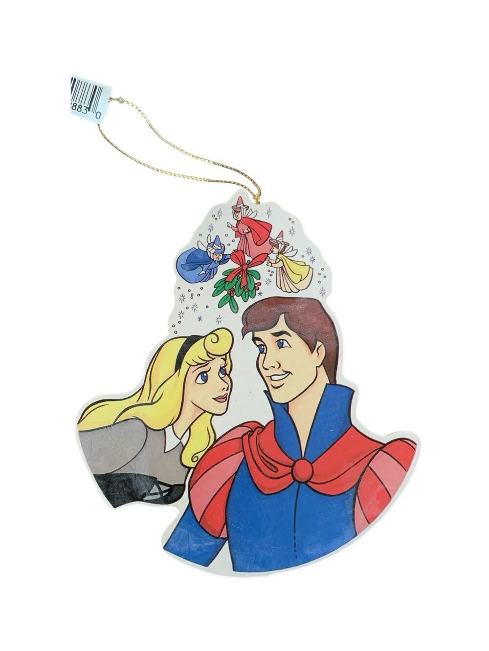 Walt Disney World Wooden Christmas Ornament Sleeping Beauty Aurora Phillip 5.2"
